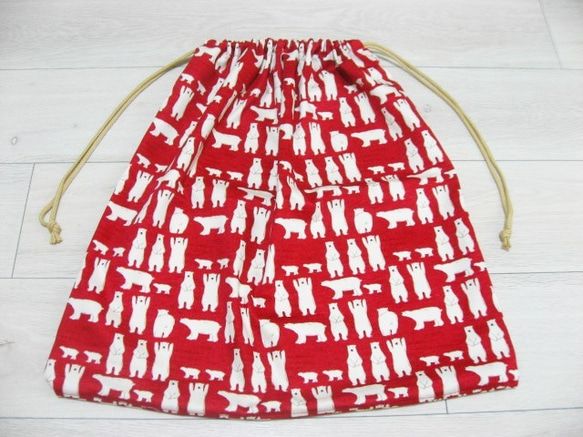 47-44◇50×50cm◇送料込み♪◇ループ選択式＊大きな巾着袋＊体操