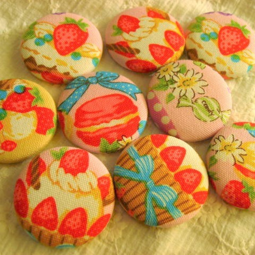 10・ハンドメイド☆ヘアゴムスイーツ柄