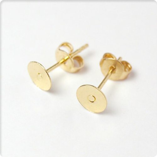 プラ板×レジン モノトーン水玉 ドット柄ピアスorイヤリング ピアス