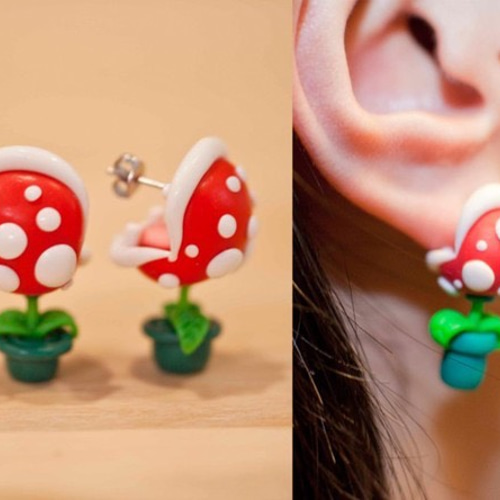 ハンドメイド フィモ ピアス☆食人花☆ ピアス（その他） TxT 通販