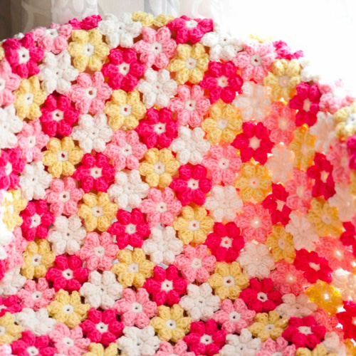 かぎ針編み お花 モチーフ編み ❁ 花爛漫 サンシャイン ❁手作り かぎ針編み お花 モチーフ編み ❁ 花爛漫 サンシャイン ❁手作り