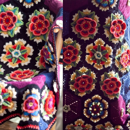 万華鏡♪ ハンドメイド【立体】かぎ針編み お花モチーフ編み 万華鏡♪ ハンドメイド【立体】かぎ針編み お花モチーフ編み