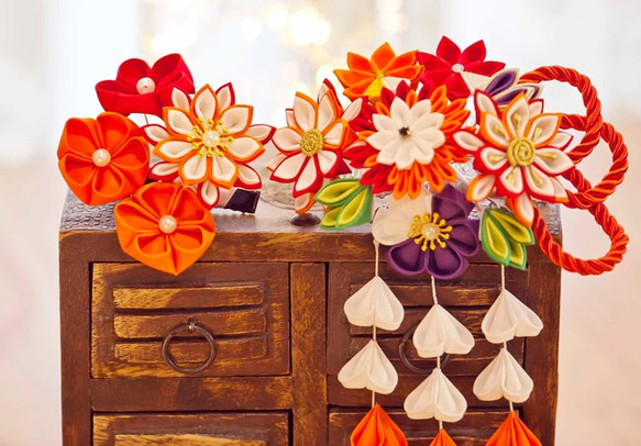 カンザシ櫛日本髪セット