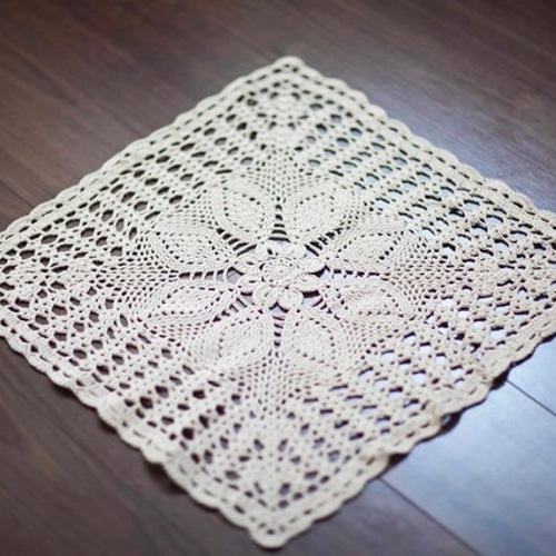 立体模様のドイリー2【編み図付き】｜How to crochet (Pattern