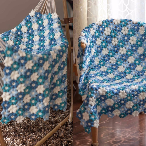 雪❁ハンドメイドかぎ針編み お花モチーフ❁手作り/編み物/かぎ針編み