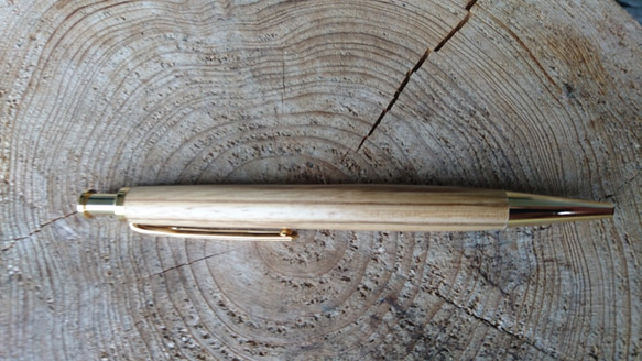 木製ボールペン　クリックタイプ ゼブラウッド 2枚目の画像