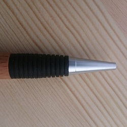木製ボールペン　コンフォートラバーグリップタイプ　パープルハート　カリン　チーク　コクタン　ウオールナット　紫檀　ブナ 3枚目の画像