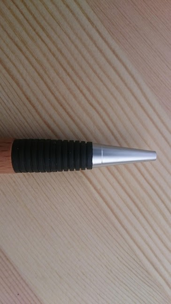 木製ボールペン　コンフォートラバーグリップタイプ　パープルハート　カリン　チーク　コクタン　ウオールナット　紫檀　ブナ 3枚目の画像