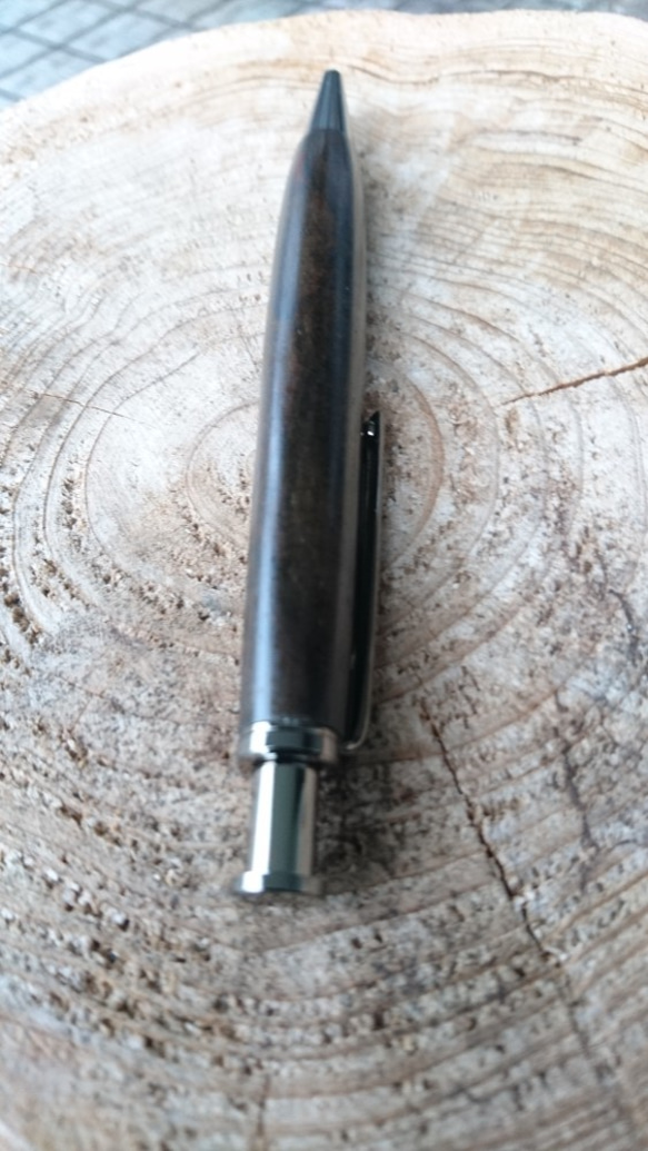 木製ボールペン　クリックタイプ クロガキ 黒柿 4枚目の画像