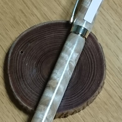 木製ペン　万年筆　ボールペン　グラデュエイトタイプ　マーブルウッド 1枚目の画像