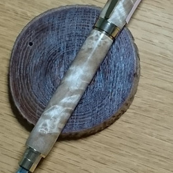 木製ペン　万年筆　ボールペン　グラデュエイトタイプ　マーブルウッド 5枚目の画像