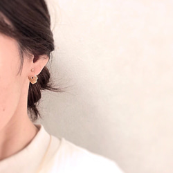 〈再々…販〉HARINEZUMI earring〜ハリネズミのような姿のフープイヤリング〜 3枚目の画像