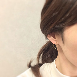 〈再々…販〉simple marquis earring〜シンプルなマーキス型のイヤリング〜 4枚目の画像