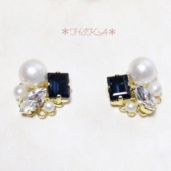 ✩スワロフスキー Montana bijou pierce✩ 1枚目の画像