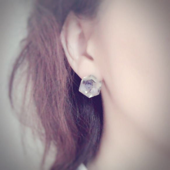 *cube clear pierce    ✧blue mix✧* 1枚目の画像