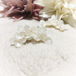 紫陽花  ear cuff    *white* 2枚目の画像