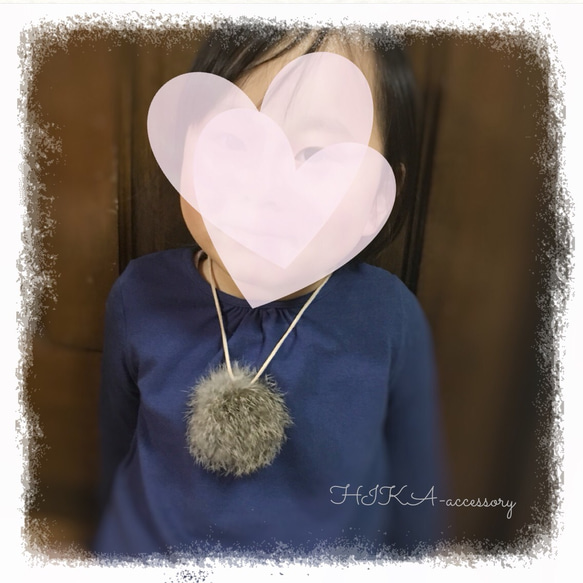 *BIG fur necklace* 2枚目の画像