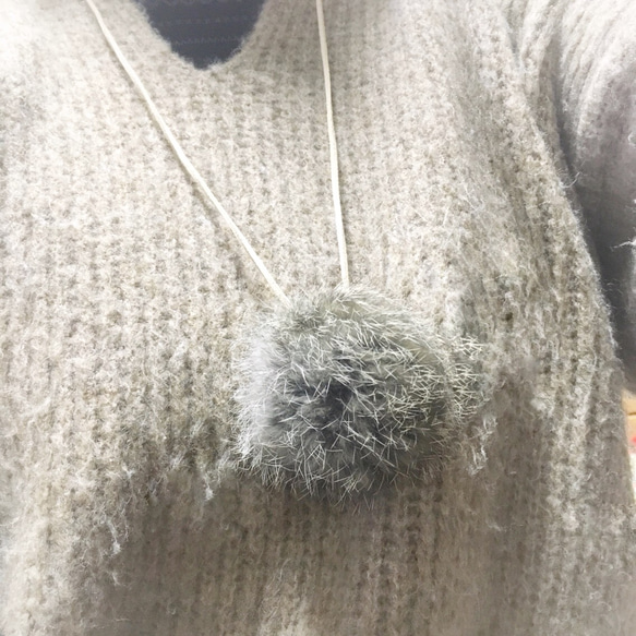 *BIG fur necklace* 3枚目の画像