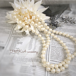 **pearl bijou long necklace** 1枚目の画像