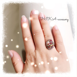 **jewelry cabochon ring**    【ご選択下さい】 3枚目の画像