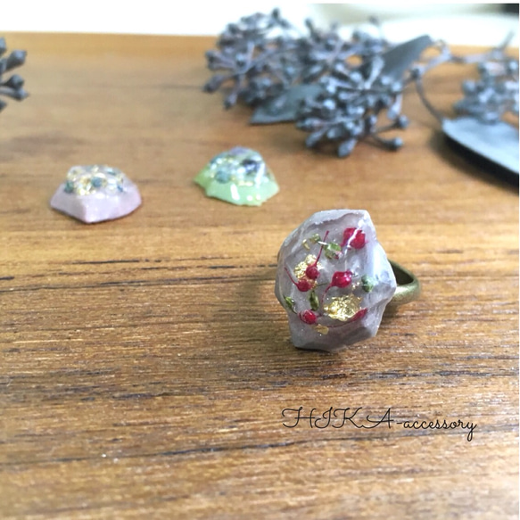 **jewelry cabochon ring**    【ご選択下さい】 2枚目の画像