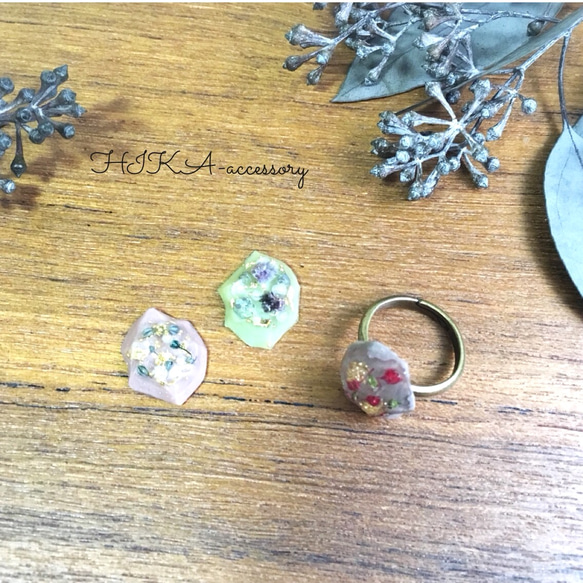 **jewelry cabochon ring**    【ご選択下さい】 4枚目の画像