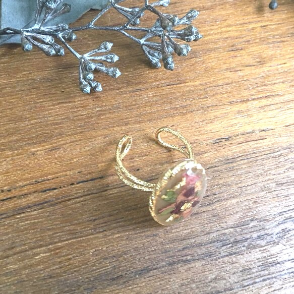 **cabochon ring**      【rose】 3枚目の画像