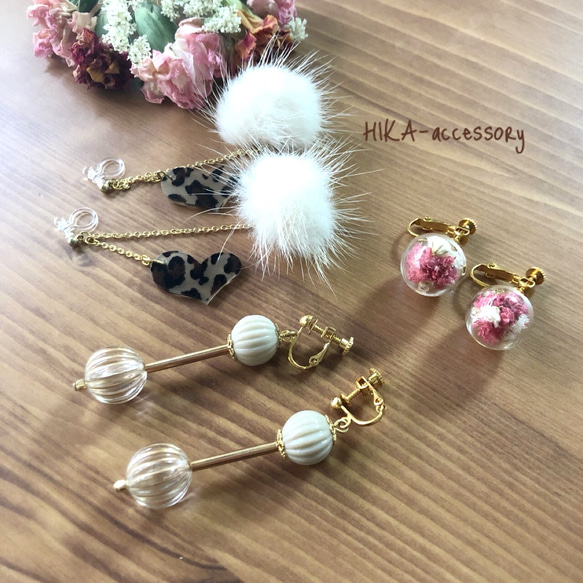 * *feminine earring**  3点セット【creema限定福袋】 1枚目の画像