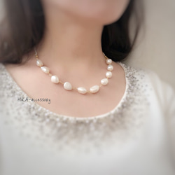 *淡水パール necklace* 1枚目の画像