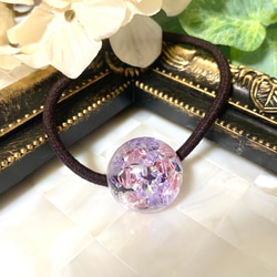 シェルブルーハートレジンヘアゴム UVレジン】ハートのヘアゴムの作り方！ - YouTube