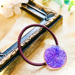 レジンのヘアゴム シェルで夏らしく 海 ヘアゴム qui 通販