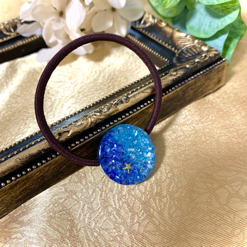 夏らしい海のヘアゴム シェル レジン ヘアゴム qui 通販 9744915