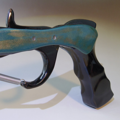 限定品」ゴム銃天然漆塗オリジナル観賞用に鉛を溶かし込み的に