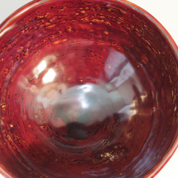 乾漆茶碗高麗茶碗写し　脱乾漆技法 (生漆で麻・和紙・地の粉の繰り返しで厚みを出して石膏型から抜き出し漆塗) 