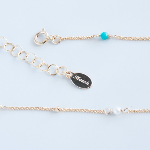 14kgf/シンプルターコイズブレスレット ブレスレット Meach.〈ミーチ