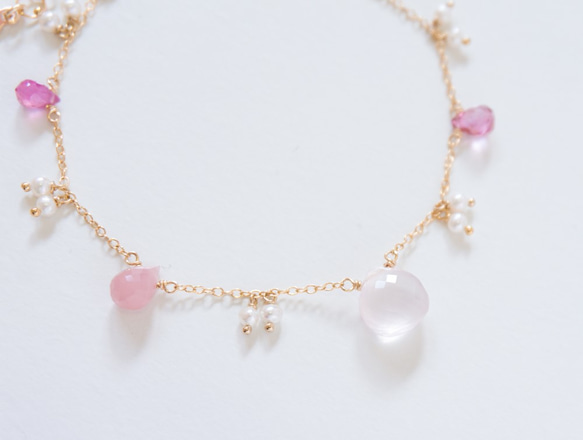 [SAKURA]14kgf/Colorful stone Bracelet *09 第3張的照片