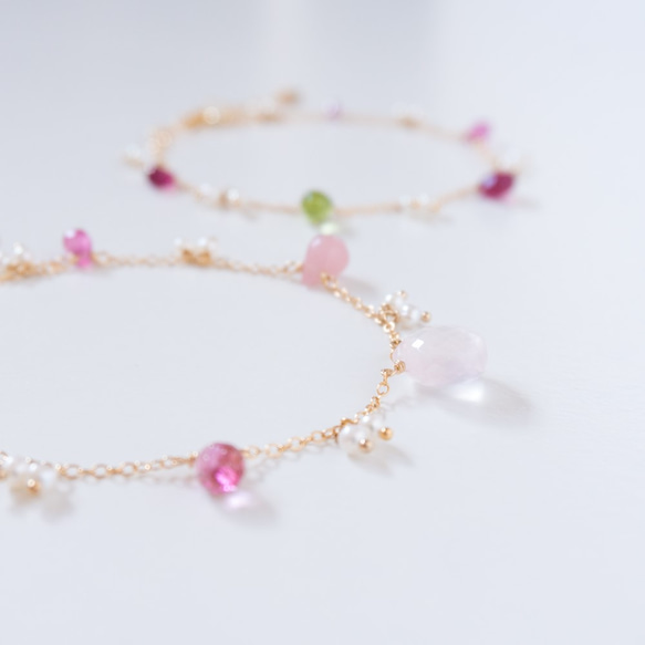 [SAKURA]14kgf/Colorful stone Bracelet *09 第7張的照片