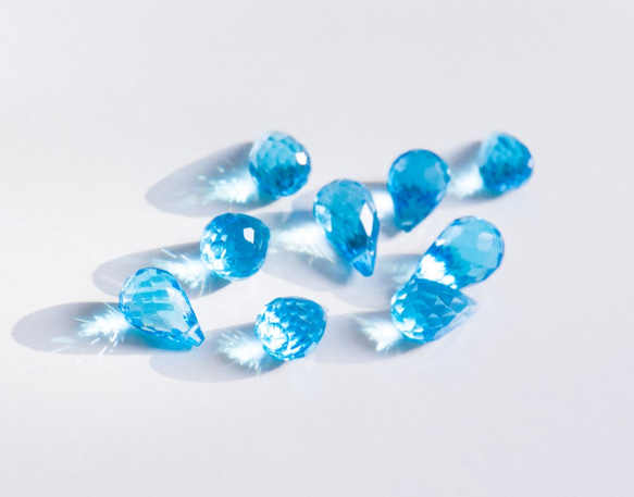 14kgf /“藍色的石頭”瑞藍黃玉耳環 第4張的照片