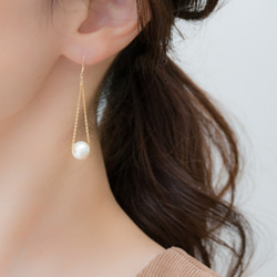 14kgf/小さなスターシトリンのショートアメリカンピアス ピアス