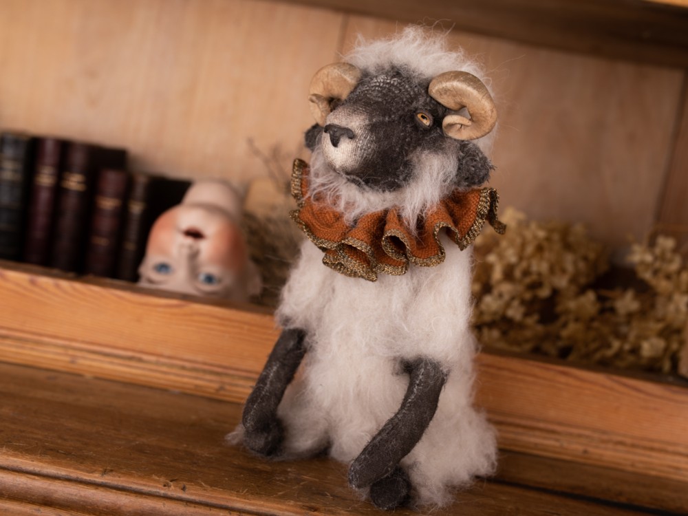 nicomeem】 ヒツジ 羊 テディベア 人形 ぬいぐるみ nicomeem