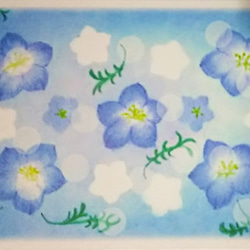 ポストカード5枚セット　クローバーと花のイラスト　パステルアート絵葉書 4枚目の画像
