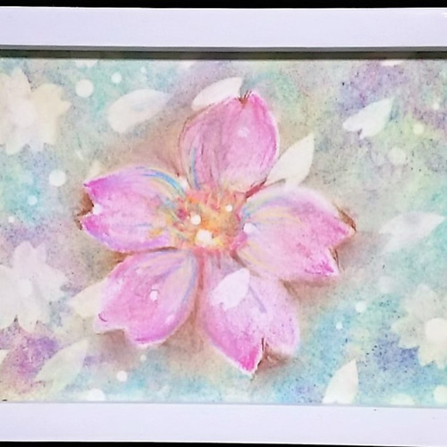パステルアート&色鉛筆画 桜と春風 絵画 T's Arts 通販 6923789 パステルアート&色鉛筆画 桜と春風 絵画 T's Arts 通販 6923789