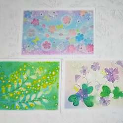 冬のパステルアート 雪の小道のクリスマスツリー パステル画原画 絵画