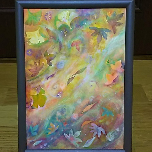 湿原の5月 パステル画 絵画