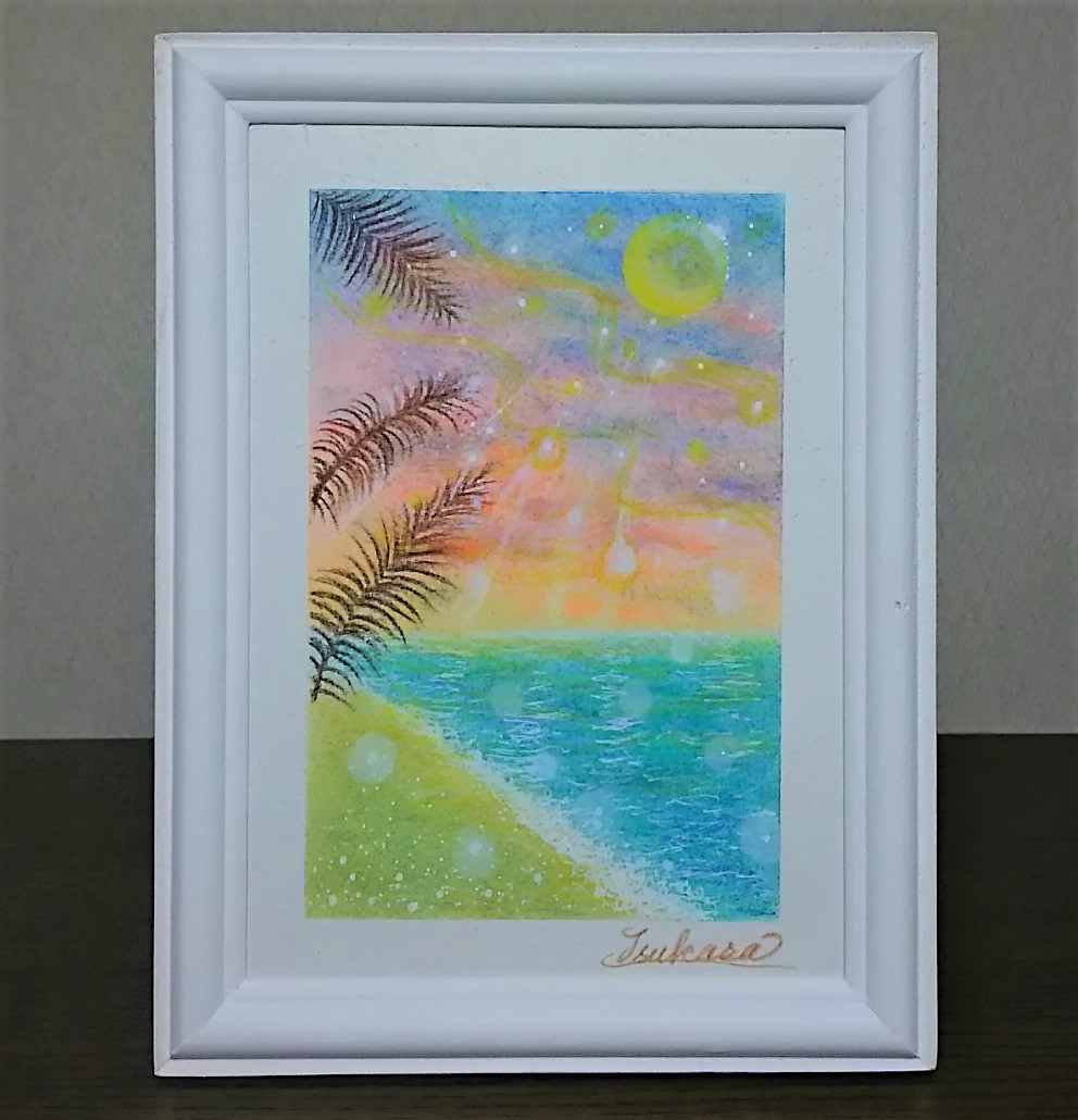 グレートオーシャンロード パステル画 原画 グレートオーシャンロード パステル画 原画 絵画 megu 通販