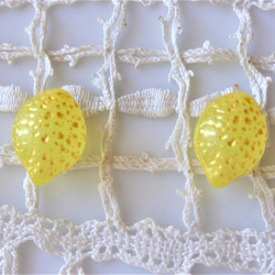 Lemon　チェコビーズCzech Glass Beads２個 2枚目の画像