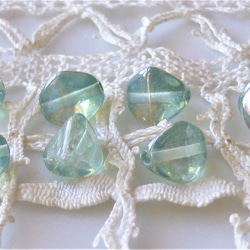種　くすみグリーン　チェコビーズCzech Glass Beads８個 1枚目の画像