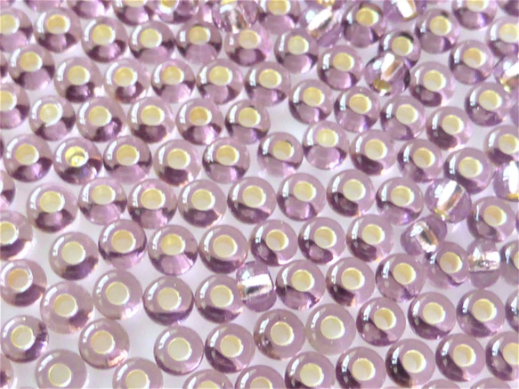 10g10/01.5mm-2mm 深紫色銀寶仕奧莎捷克籽珠捷克玻璃珠 第4張的照片