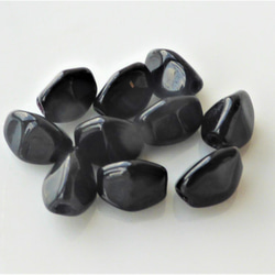 10個捷克玻璃珠種子黑色 第1張的照片