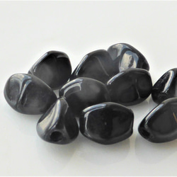 10個捷克玻璃珠種子黑色 第2張的照片